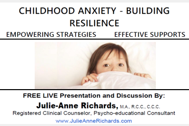 Childhood Anxiety Workshop