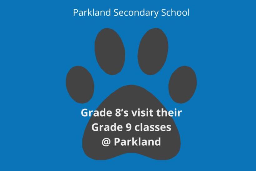 Grade 8s Visit Grade 9 classes