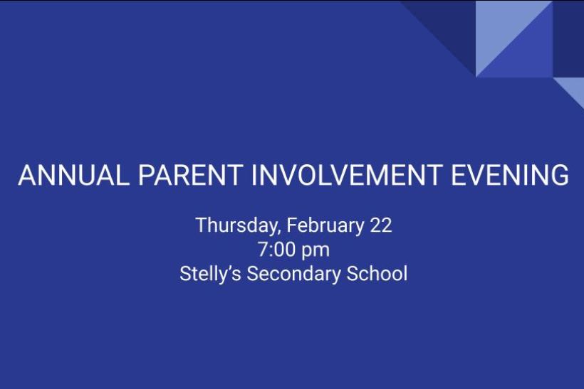 Annual Parent Involvement Evening